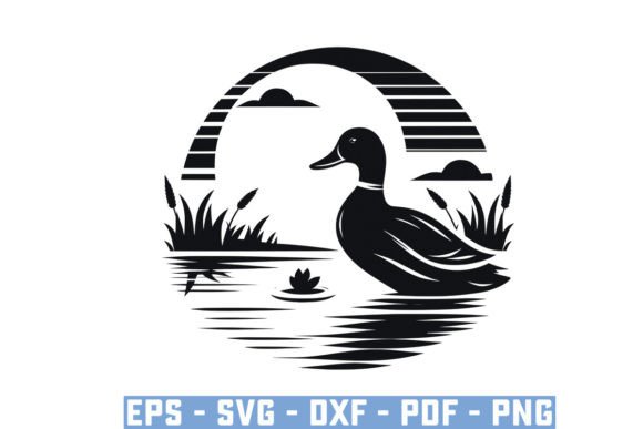 Download Flying Mallard Duck Silhouette Files Svg - Silhouette files Collection