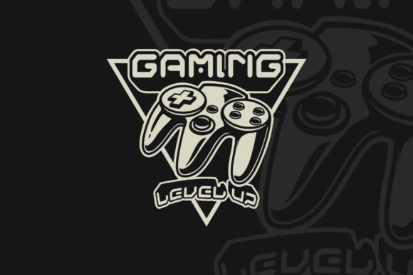 Download Gaming Level Up Vintage Logo - Gaming Collection